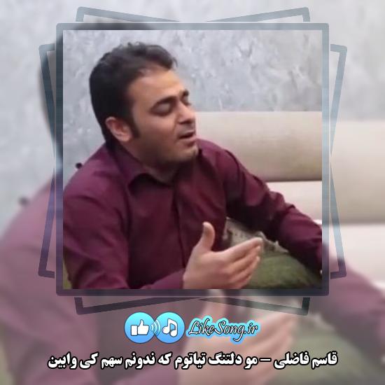 دانلود آهنگ قاسم فاضلی مو دلتنگ تیاتوم که ندونم سهم کی وابین